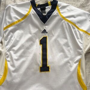Adidas Men's Michigan White and Navy Jersey
